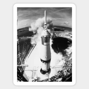 Launch of Apollo 11 mission on a Saturn V rocket (S375/0066) Sticker